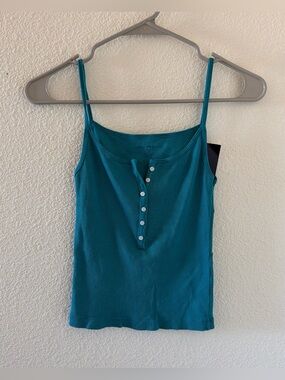 Brandy melville teal green Amaya tank top